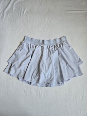Lululemon Court Revival Tennis Skirt Skort Periwinkle Blue Flouncy 14 LW8ABUT